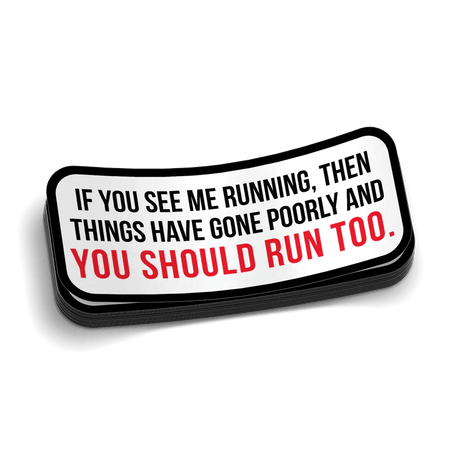 Run Hard Hat Decal - Diesel Freak