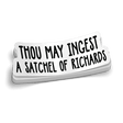 Satchel Of Richards Hard Hat Decal - Diesel Freak
