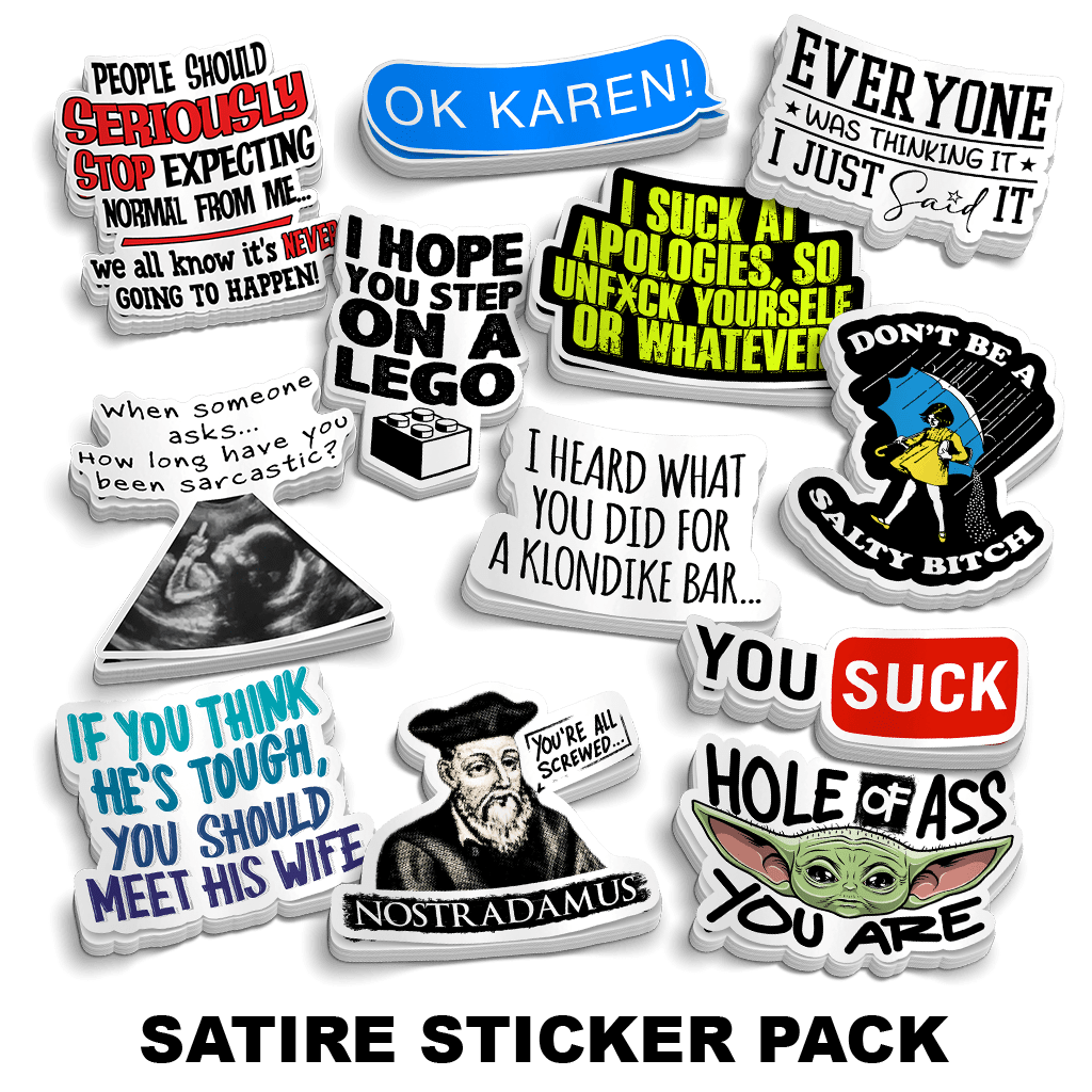 Satire Sticker Pack - Diesel Freak