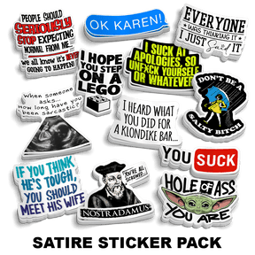 Satire Sticker Pack - Diesel Freak