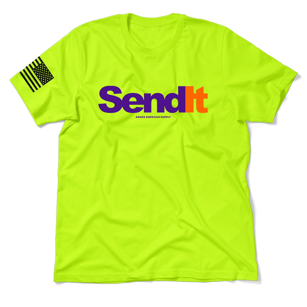 Send It - Safety Yellow T-Shirt - Diesel Freak
