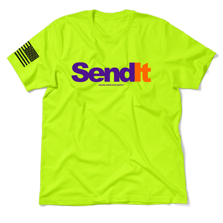 Send It - Safety Yellow T-Shirt - Diesel Freak