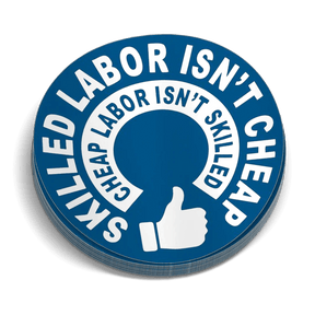 Skilled Labor Hard Hat Decal - Diesel Freak