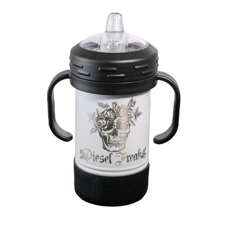 Skull and Roses - Insulated Sippy Cup - Diesel Freak