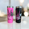 Skully Hand Rose Skinny Tumbler - Diesel Freak