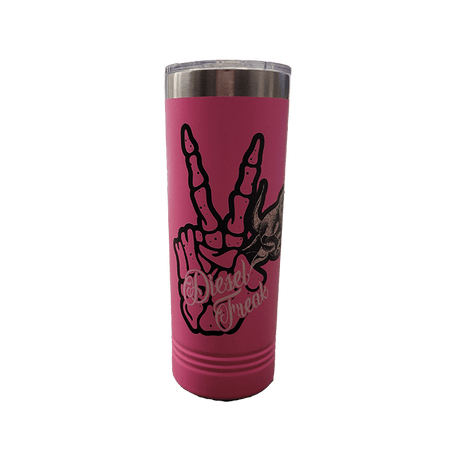 Skully Hand Rose Skinny Tumbler - Diesel Freak