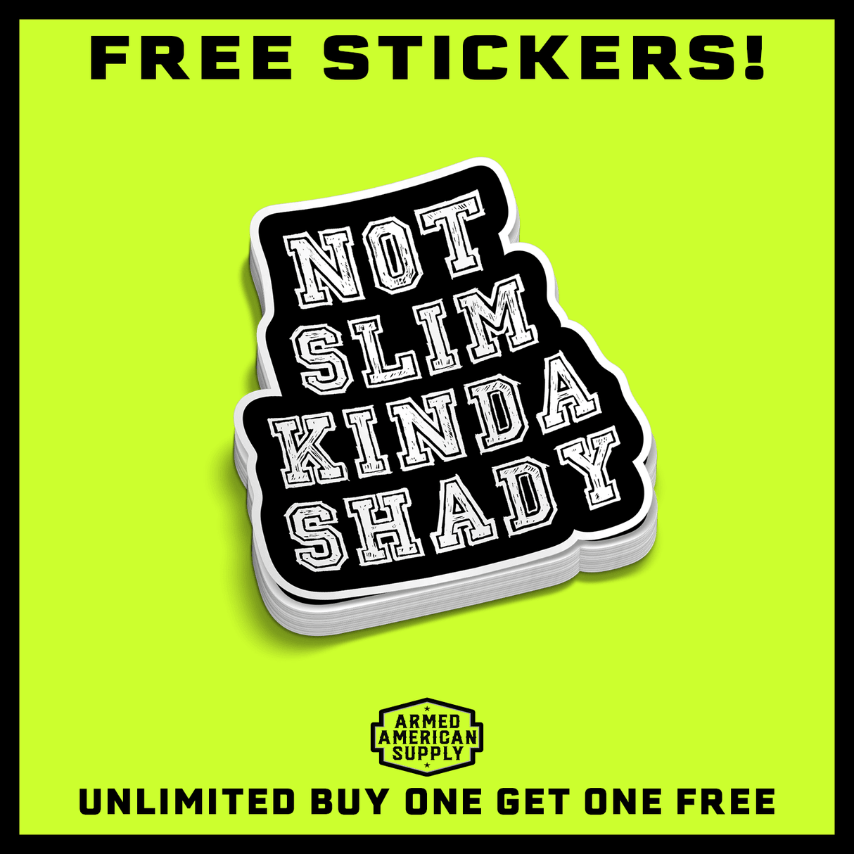 Slim Shady - Hard Hat Decal - Diesel Freak