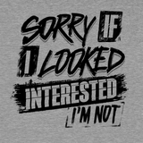Sorry If I Looked Interested - Safety Yellow T-Shirt - Diesel Freak