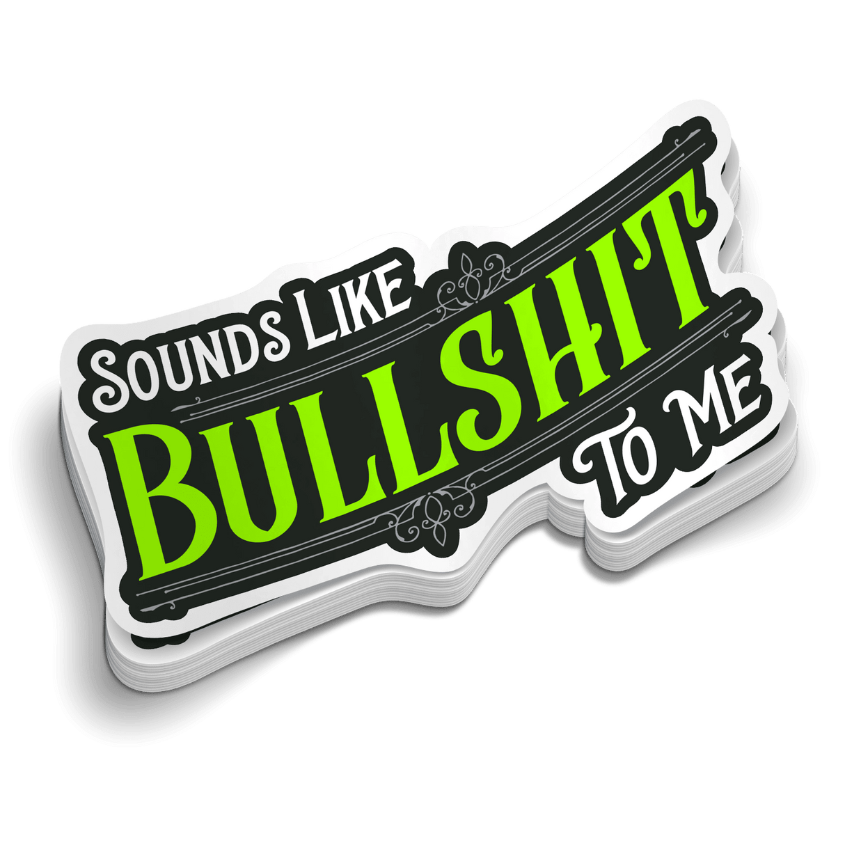 Sounds Like BS Hard Hat Decal - Diesel Freak
