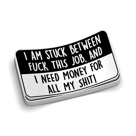 Stuck Between - Hard Hat Decal - Diesel Freak