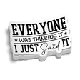 Thinking It Hard Hat Decal - Diesel Freak