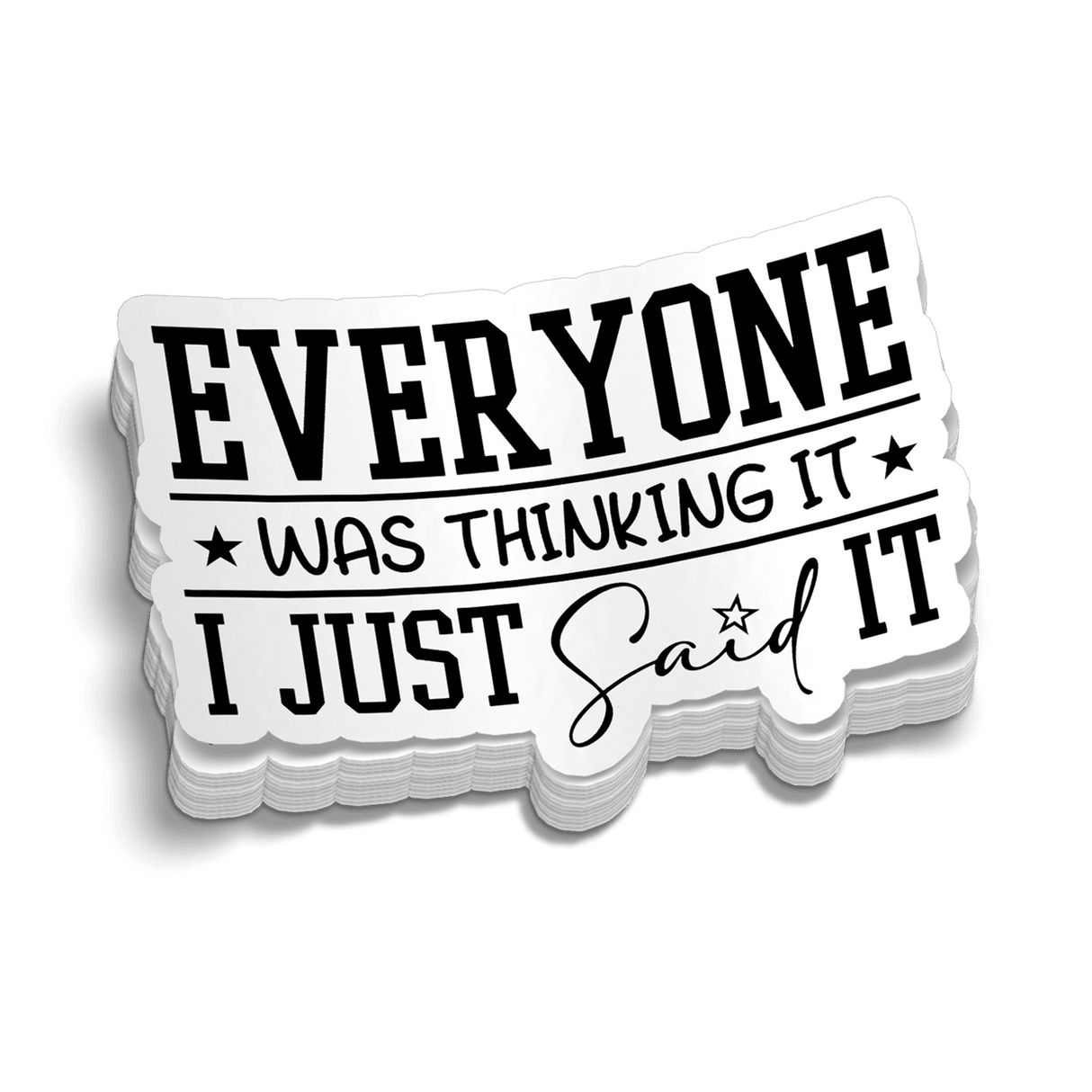 Thinking It Hard Hat Decal - Diesel Freak
