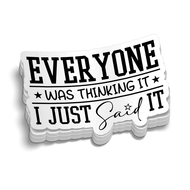 Thinking It Hard Hat Decal - Diesel Freak