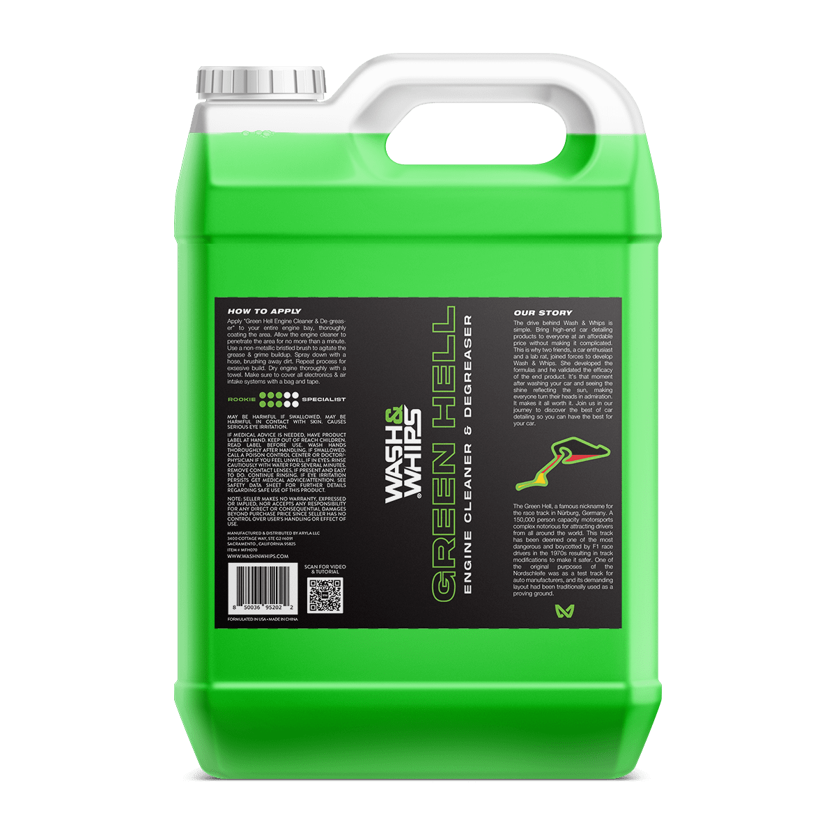 WASH&WHIPS Green Hell Engine Cleaner & Degreaser - Diesel Freak