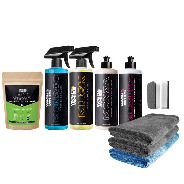 WASH&WHIPS Interior Car Detailing Kit - $95 Value - Diesel Freak