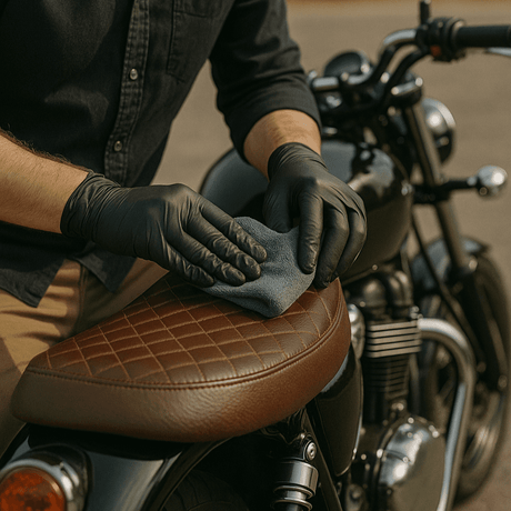 WASH&WHIPS MotoPro Motorcycle Detailing Kit - Bug Remover, Leather Care, Ceramic Spray - Diesel Freak