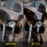 WASH&WHIPS MotoPro Motorcycle Detailing Kit - Bug Remover, Leather Care, Ceramic Spray - Diesel Freak