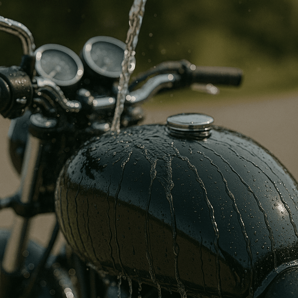 WASH&WHIPS MotoPro Motorcycle Detailing Kit - Bug Remover, Leather Care, Ceramic Spray - Diesel Freak