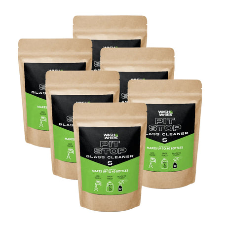 WASH&WHIPS Pit Stop Glass Cleaner / All Surface Cleaner Refill Tablets (Makes 5 Gallons) - Diesel Freak