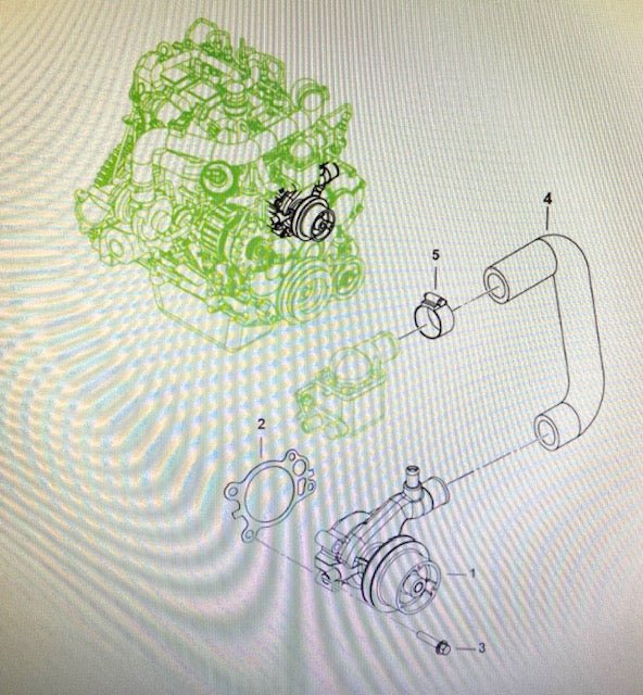 Water Pump to Thermostat Coolant Hose for Roxor - Diesel Freak