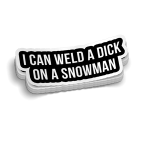 Weld A Snowman Hard Hat Decal - Diesel Freak