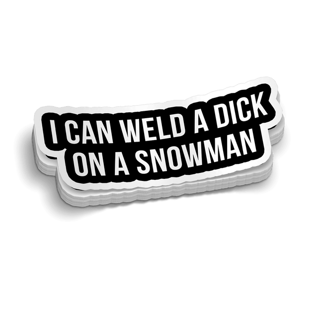 Weld A Snowman Hard Hat Decal - Diesel Freak