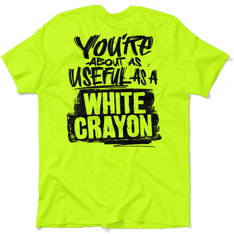 White Crayon - Safety Yellow T-Shirt - Diesel Freak