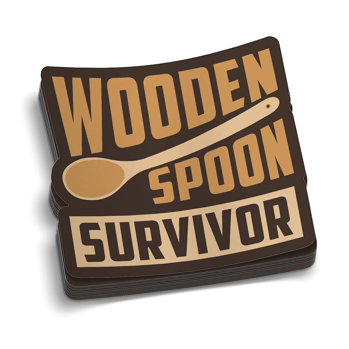 Wooden Spoon Hard Hat Decal - Diesel Freak