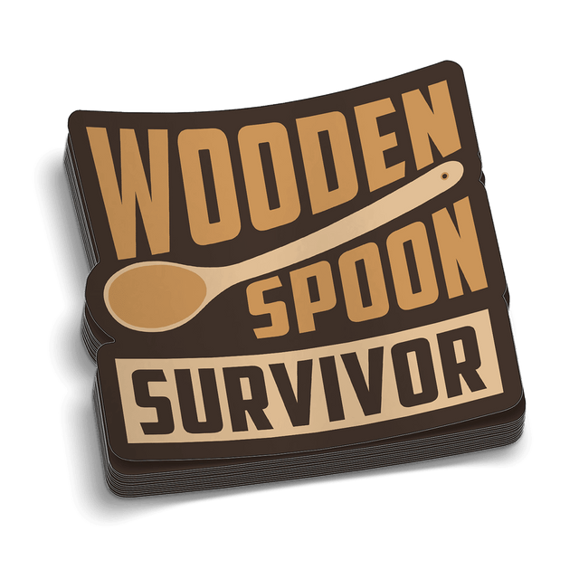Wooden Spoon Hard Hat Decal - Diesel Freak