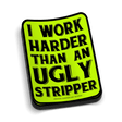 Work Harder Hard Hat Decal - Diesel Freak