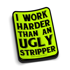 Work Harder Hard Hat Decal - Diesel Freak