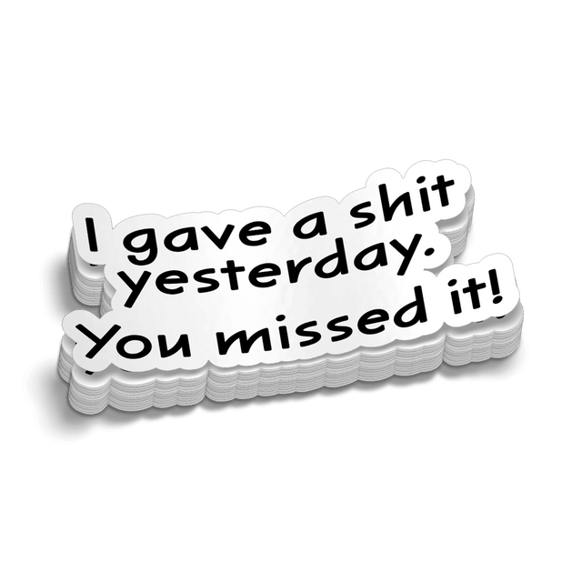 You Missed It - Hard Hat Decal - Diesel Freak