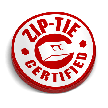 Zip Tie Hard Hat Decal - Diesel Freak