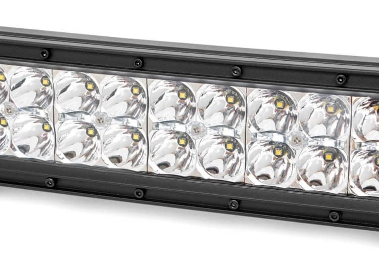 12-Inch Cree LED Light Bar - (Dual Row | Chrome Series w/ White DRL) - Diesel Freak