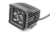 2-Inch Square Cree LED Lights - (Pair | Black Series w/ White DRL) - Diesel Freak