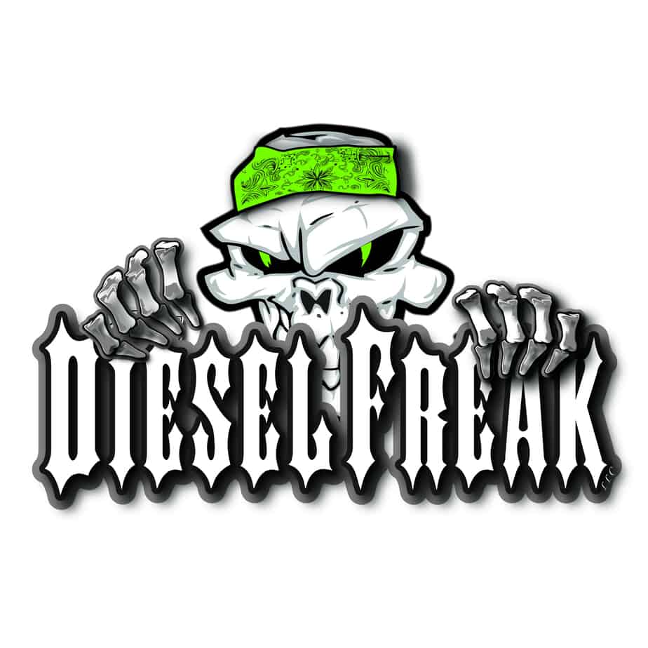 3D Peeping Skully Decal - Green - Diesel Freak