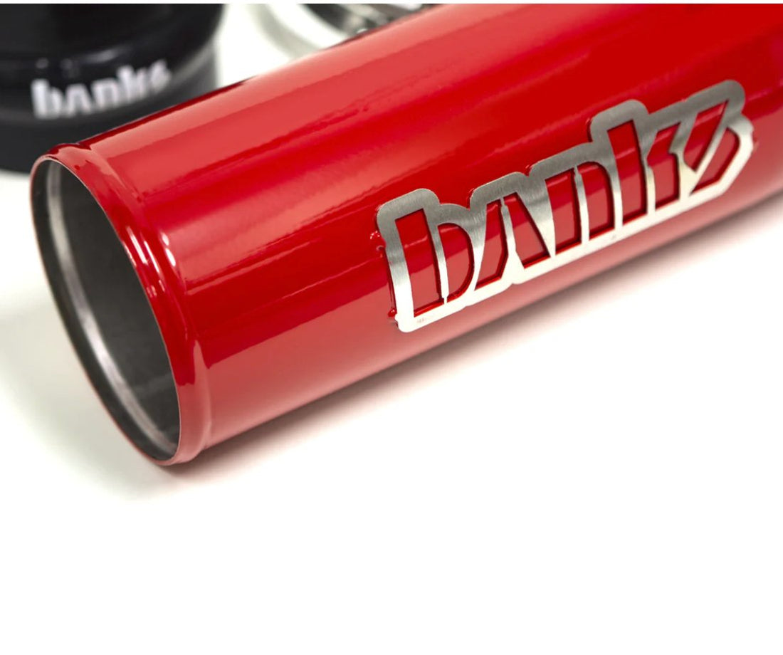 Banks Intake Resonator Delete-Red powder-coated - Diesel Freak