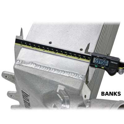 Banks Intercooler Upgrade - Includes Boost Tubes (red powder-coated) - Diesel Freak