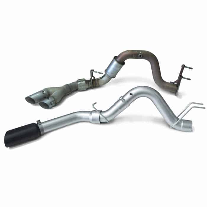 Banks Monster Exhaust System 4-inch Single Exit, Cerakote Black Tip - Diesel Freak