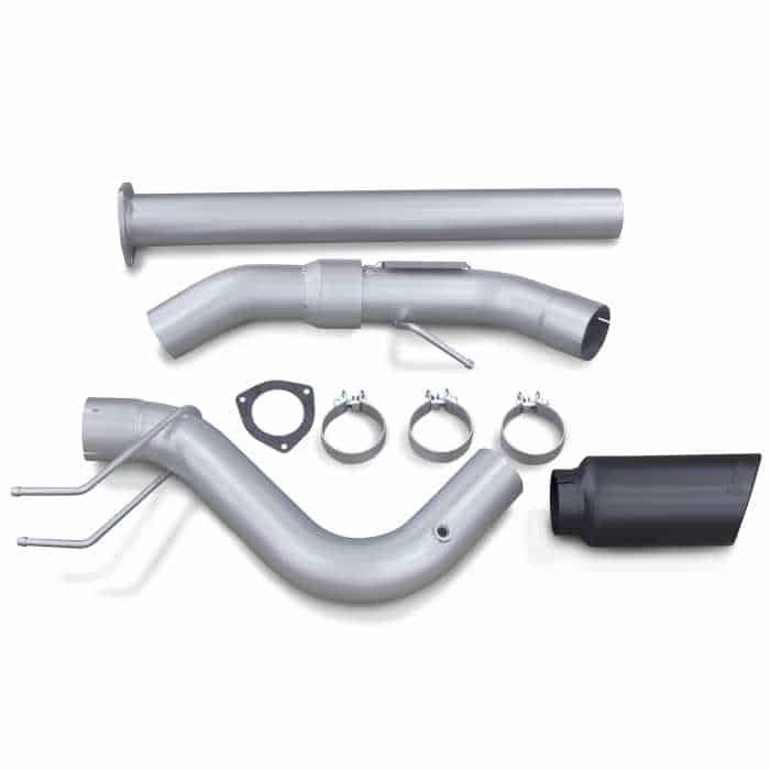 Banks Monster Exhaust System 4-inch Single Exit, Cerakote Black Tip - Diesel Freak