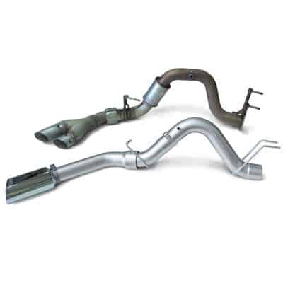 Banks Monster Exhaust System 4-inch Single Exit, Chrome Tip - Diesel Freak