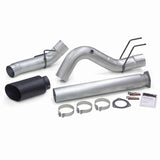 Banks Monster Exhaust System 5-inch Single Exit, Cerakote Black Tip - Diesel Freak