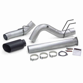 Banks Monster Exhaust System 5-inch Single Exit, Cerakote Black Tip - Diesel Freak