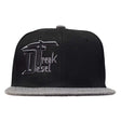 Black and Grey Puffed DF Embroidered Snapback - Youth - Diesel Freak