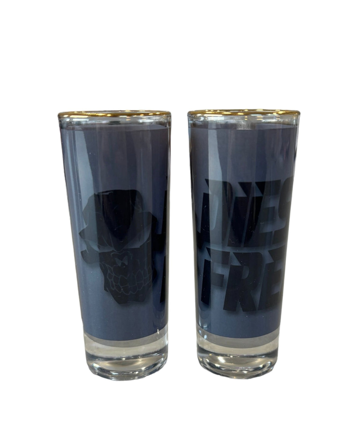 Black Diesel Freak Shot Glass with Gold Rim - Diesel Freak