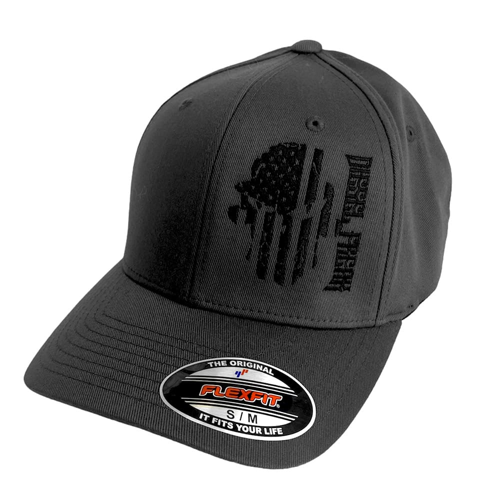 Black Out Flag Skully Hat - Diesel Freak