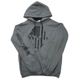 Black Out Flag Skully Hoodie - Diesel Freak