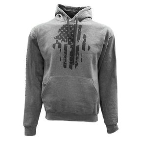 Black Out Flag Skully Hoodie - Diesel Freak