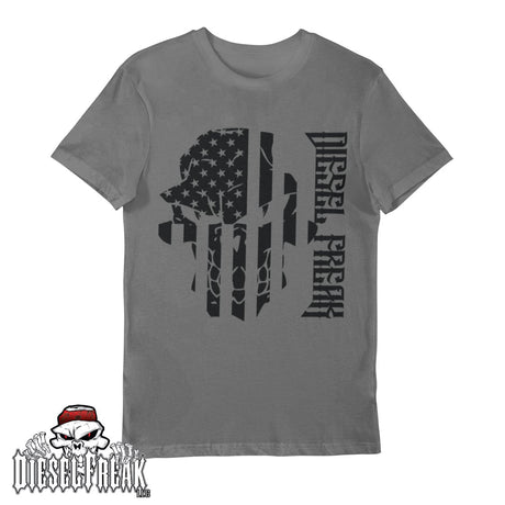Black Out Flag Skully Tee - Diesel Freak