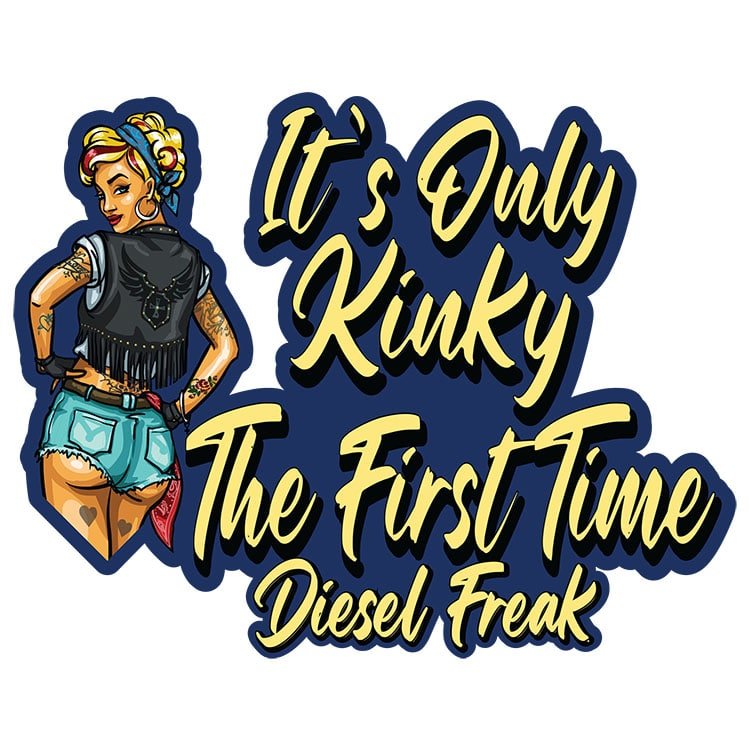 Diesel Freak Kinky Pinup Decal - Diesel Freak